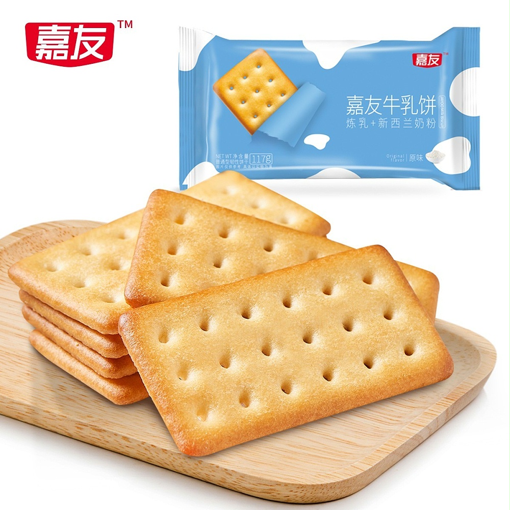 凯发天生赢家牛乳饼干原味117g